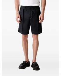 Wacko Maria - Pleated Logo-Patch Shorts - Lyst