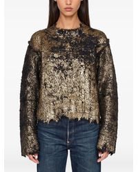 Junya Watanabe - Pull À Effet Métallisé Et Effet Ussé - Lyst