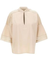 Elena Miro - Blusa Con Ricamo - Lyst