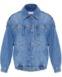 IRO - Arcanes Belted-Hem Denim Jacket - Lyst