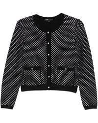 Maje - Cropped-Cardigan Mit Pailletten - Lyst
