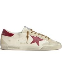 Golden Goose - Super-Star Leather Sneakers - Lyst