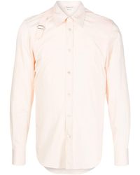 Alexander McQueen - Strap-detail Long-sleeved Shirt - Lyst