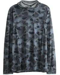 Free Fly - Hoodie Bamboo À Imprimé Camouflage - Lyst
