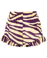 Roseanna - Shorts con estampado de cebra - Lyst