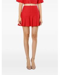 Mia Peculiar - Asymmetrical Pleated Linen Skirt - Lyst