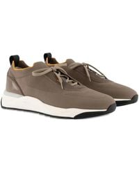 Santoni - Sneakers mit gestricktem Einsatz - Lyst