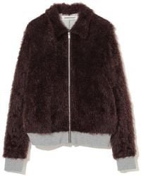 Undercover - Veste En Fourrure Artificielle À Empiècements - Lyst