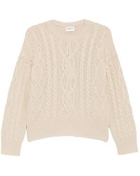 Weekend by Maxmara - Alben Cable-Knit Wool Sweater - Lyst