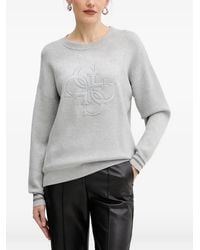 Guess - Sweatshirt mit Nieten-Logo - Lyst