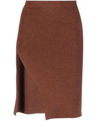 Laneus - High-slit Knitted Skirt - Lyst