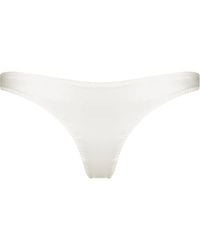 Fleur du Mal - Luxe Satin Thong Brief - Lyst