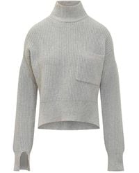 Marni - Turtleneck Pocket Sweater - Lyst