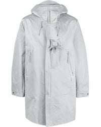 C.P. Company - Logo-Appliqué Hooded Coat - Lyst