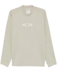 MM6 MAISON MARGIELA X SALOMON - Logo-Print Long-Sleeve Sweater - Lyst