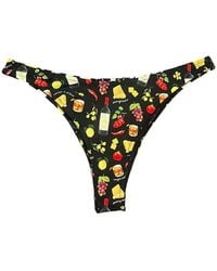Fleur du Mal - High-Leg Bikini Bottoms - Lyst