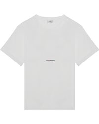 Saint Laurent - Short-Sleeved Crew-Neck T-Shirt - Lyst