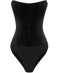 POST MERIDIEM - Velvet Corset - Lyst