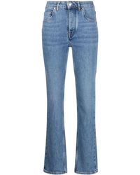Maje - Mide-rise Straight-leg Jeans - Lyst
