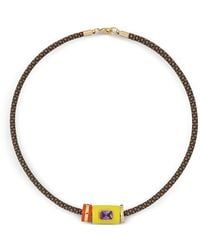 Roxanne Assoulin - Cylinder Crystal-Embellished Necklace - Lyst