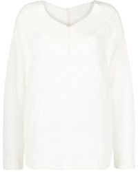 forte_forte - Forte_forte V-neck Jumper - Lyst