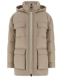 Brunello Cucinelli - Quilted Padded Coat - Lyst