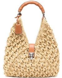Ermanno Scervino - Large Clio Woven Shoulder Bag - Lyst