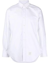 Thom Browne - Classic Cotton Logo Shirt - Lyst