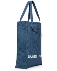 Samsøe & Samsøe - Shopper Aus Canvas Mit Logo-Print - Lyst