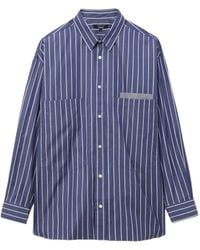 Comme des Garçons - Camicia A Righe Con Applicazione - Lyst