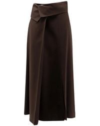 Alysi - Fold-Detail Skirt - Lyst