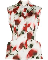 Patrick Mcdowell - Embellished-Buttons Floral Waistcoat - Lyst