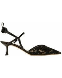 Fendi - Very Colibri- Tulle Medium Heeled Slingback Sandals - Lyst