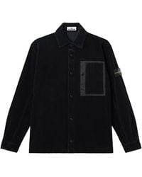 Stone Island - 1200016 Organische Katoenen Ribfluwelen 800 Shirtjack - Lyst