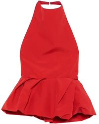 Magda Butrym - Neckholder-Top mit Schößchen - Lyst