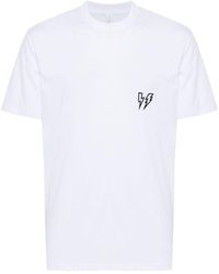 Neil Barrett - Thunderbolt-patch Cotton T-shirt - Lyst