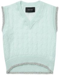 Simone Rocha - Lurex-detail Open-knit Vest - Lyst