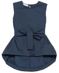 MOUTAKI - Sleeveless Tie-Fastening Bouse - Lyst