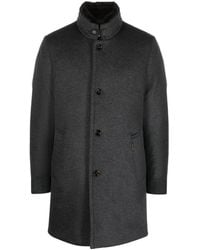 Moorer - Bond-Fur-Le Mélange Single-Breasted Coat - Lyst