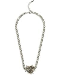 we11done - Spiky Rose Necklace - Lyst