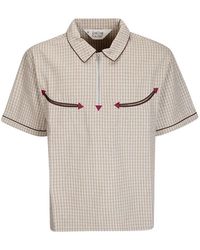 Brain Dead - Western Checked Polo Shirt - Lyst