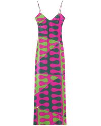 Emilio Pucci - Abstract Print Silk Camisole-dress - Lyst