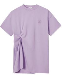 B+ AB - Cat-Print Gathered T-Shirt - Lyst