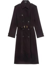 Zadig & Voltaire - Kenar Double-Breasted Belted Trench Coat - Lyst