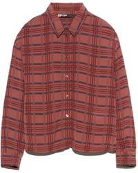 Bimba Y Lola - Garnet Checked Boxy Fluid Shirt - Lyst