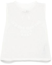 MM6 by Maison Margiela - Mesh Tank Top - Lyst