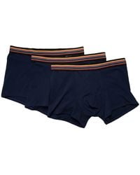 Paul Smith - Stripe-Detailing Cotton Boxers (Pack Of Three) - Lyst