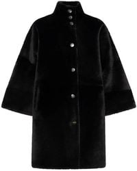 Yves Salomon - Oversized Shearling Coat - Lyst