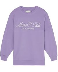 Marc O' Polo - Logo-Embroidered Sweatshirt - Lyst