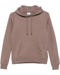 Champion - Logo-Embroidered Drawstring Hoodie - Lyst